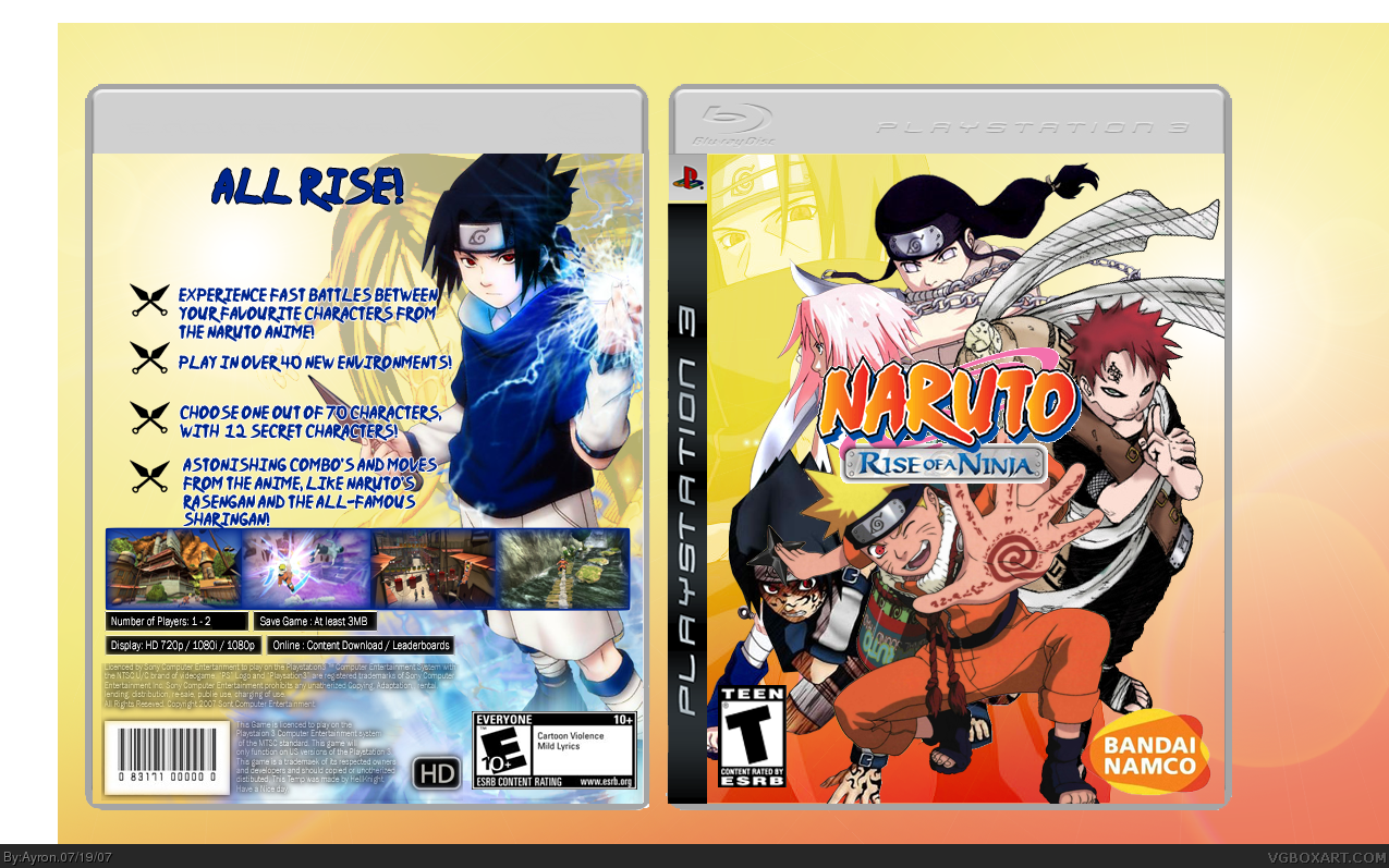 Naruto: Rise of a Ninja box cover