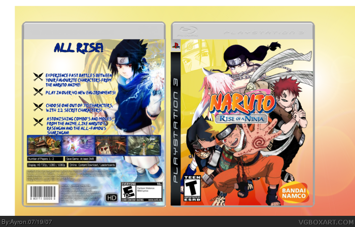 Naruto: Rise of a Ninja box art cover