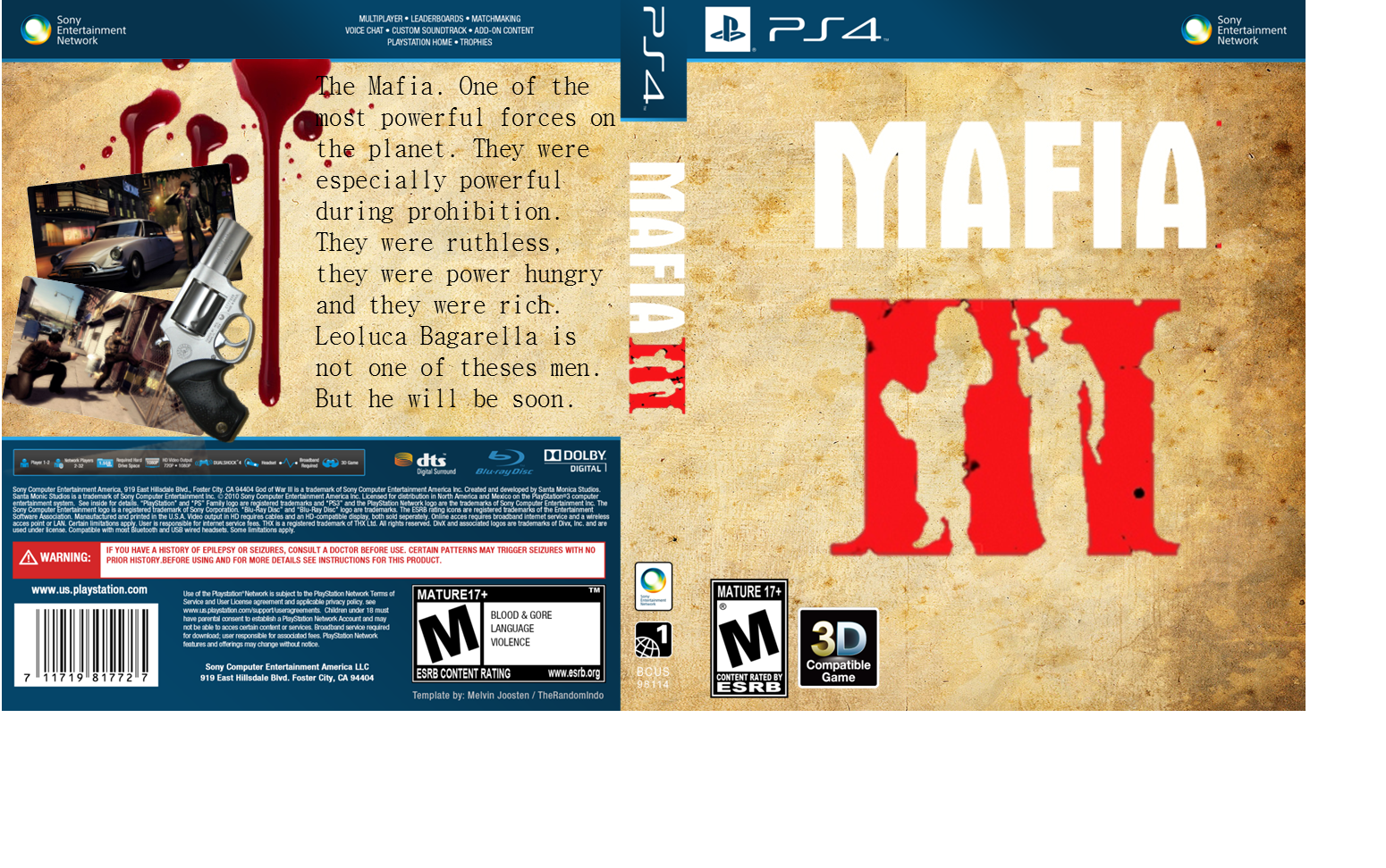 Mafia 3 box cover