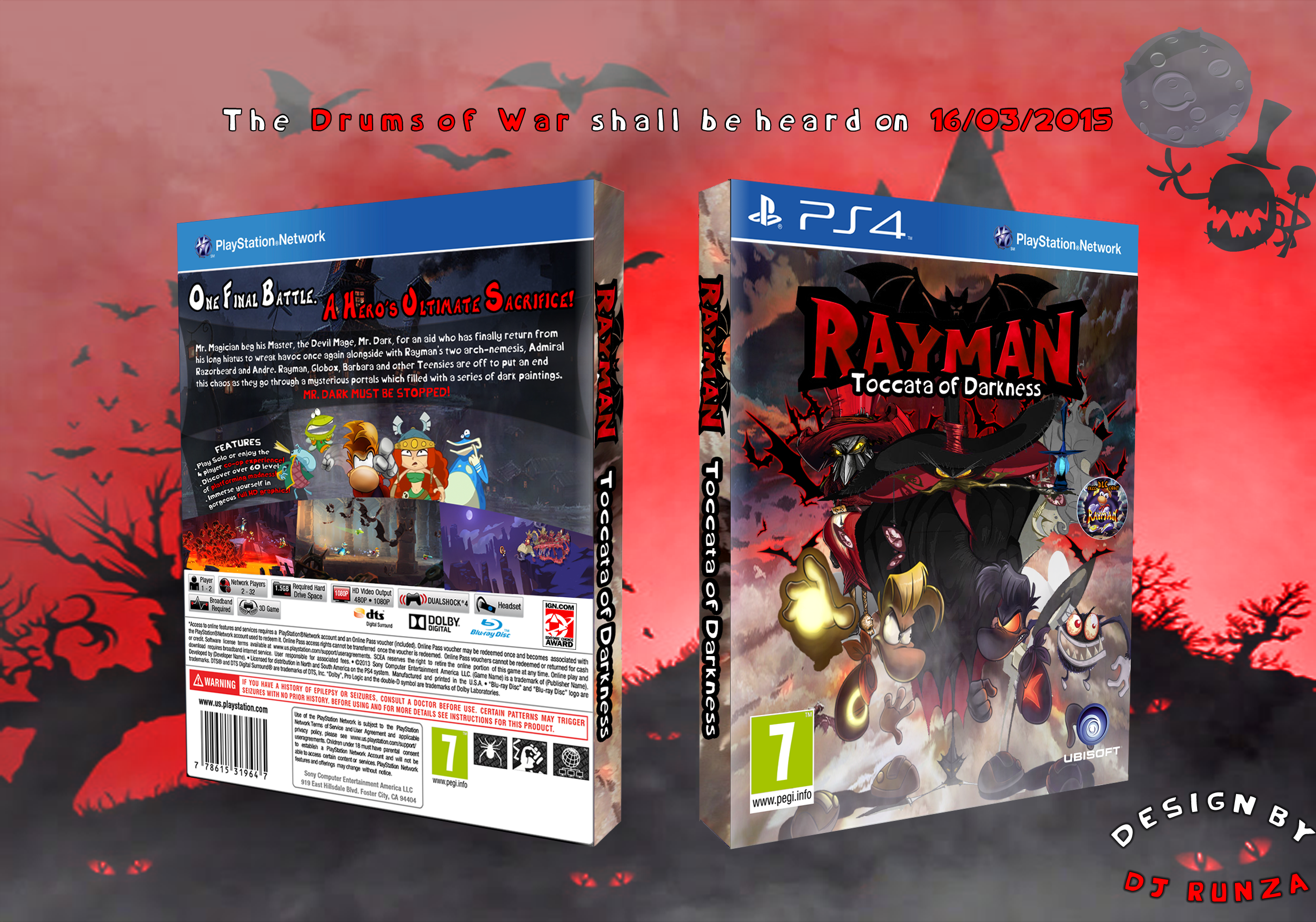 Rayman: Toccata of Darkness box cover