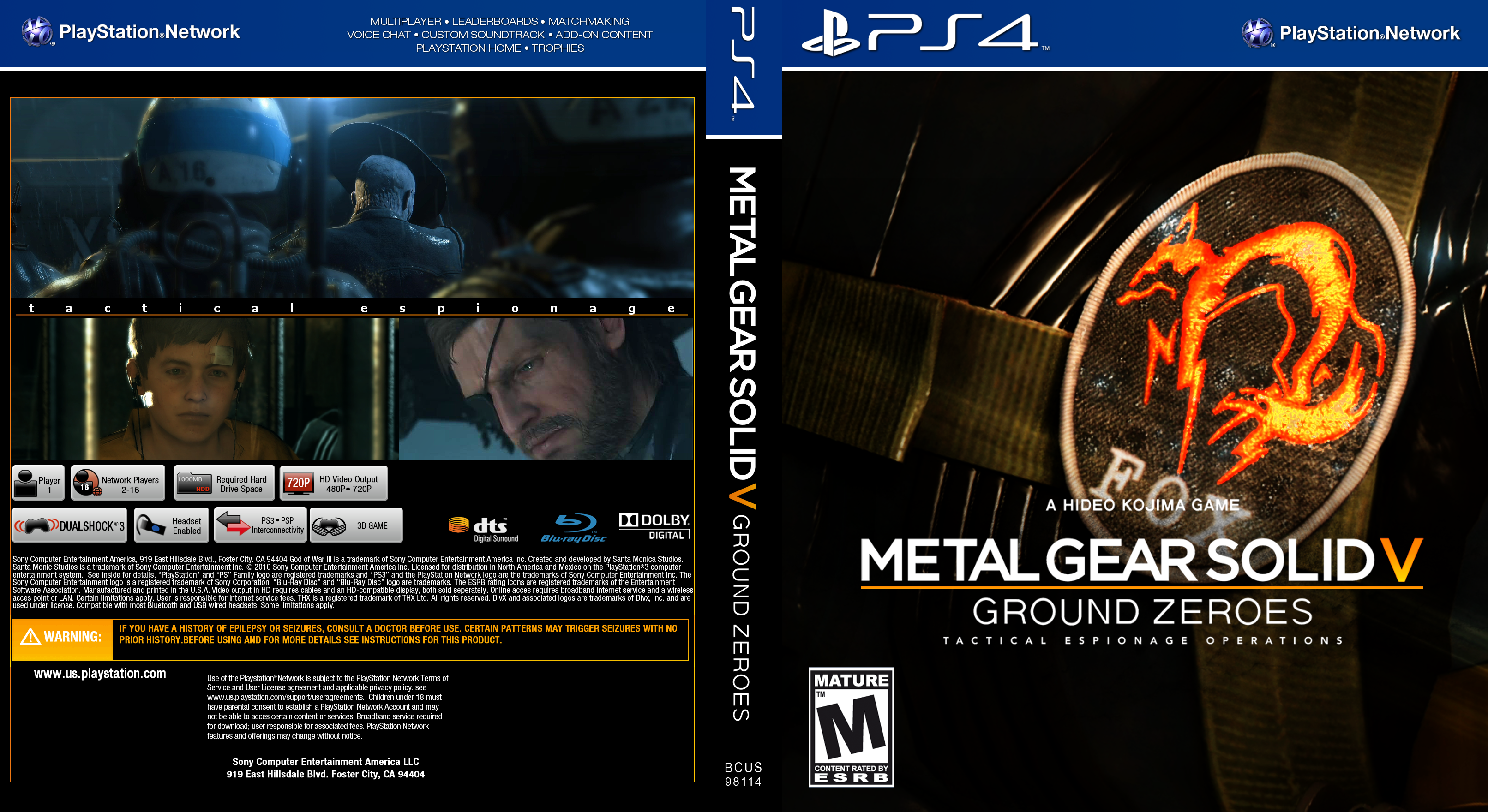 MGS Ground Zeroes box cover