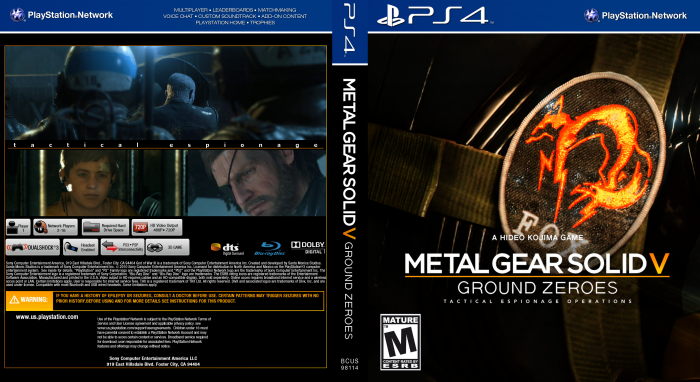 MGS Ground Zeroes box art cover