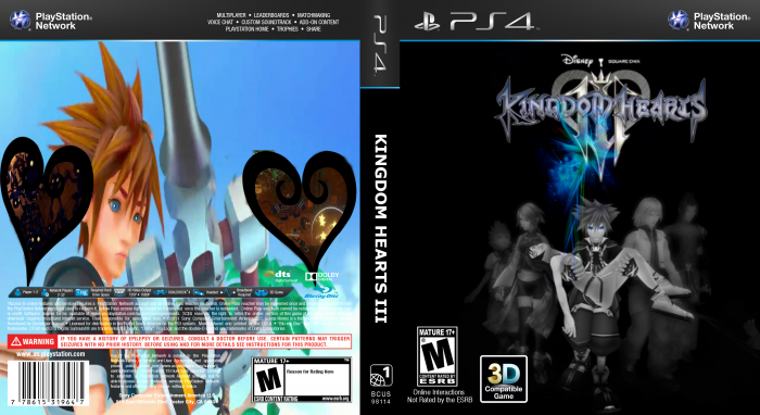 Kingdom Hearts 3 box art cover