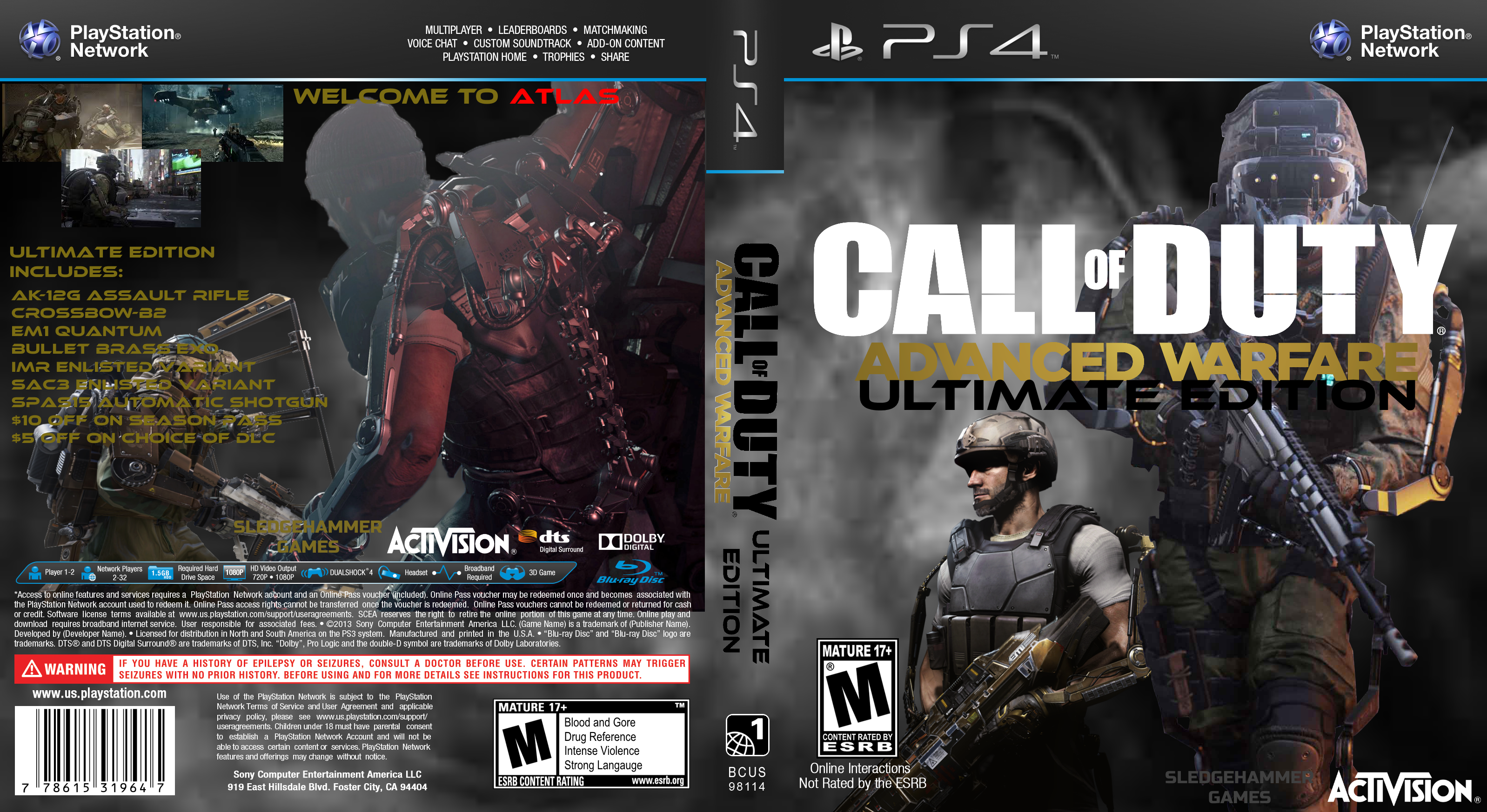 Call of Duty: Advanced Warfare UE box cover