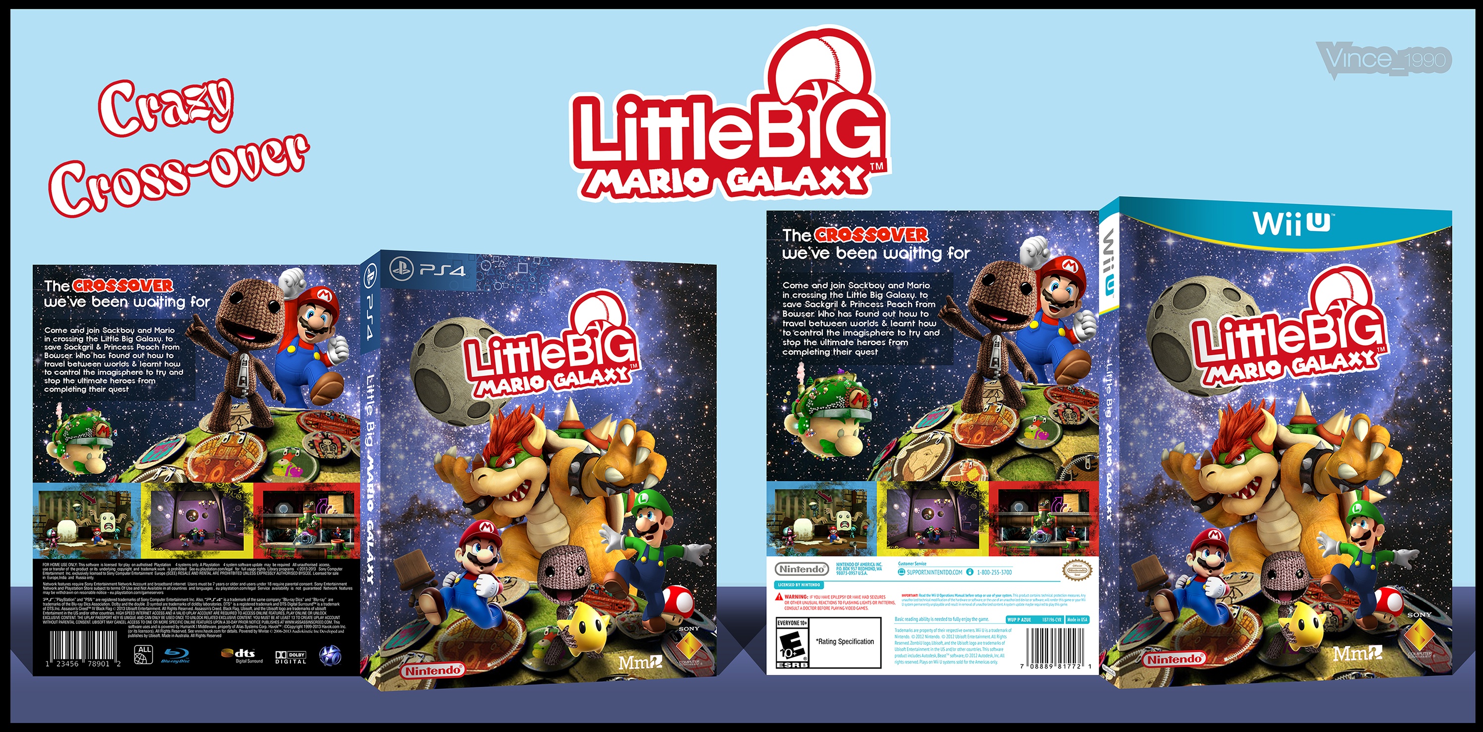 Little Big Mario Galaxy box cover