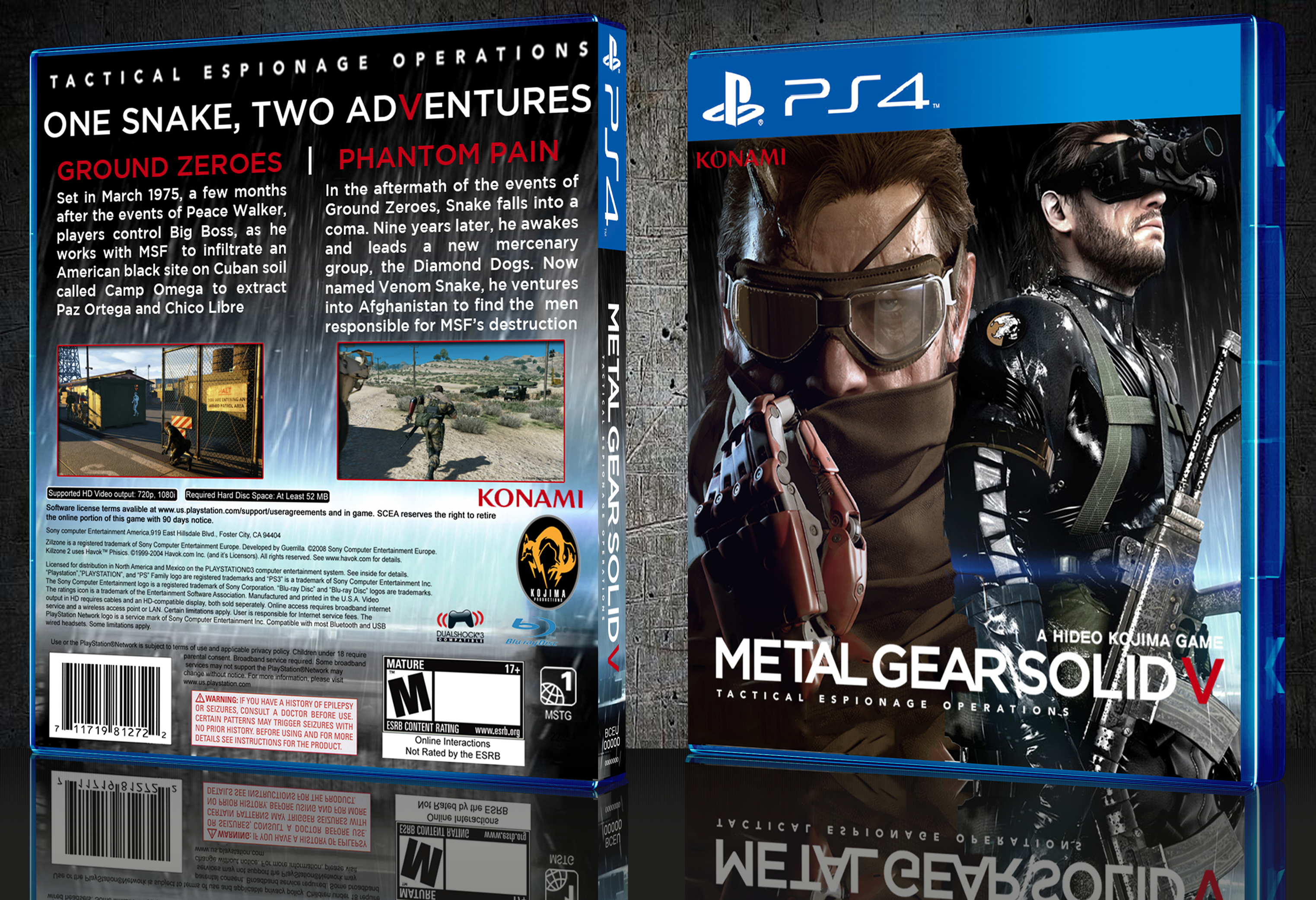 Metal Gear Solid V box cover