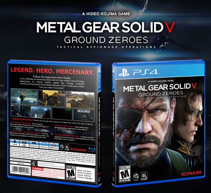Metal Gear Solid V Ground Zeroes box art cover