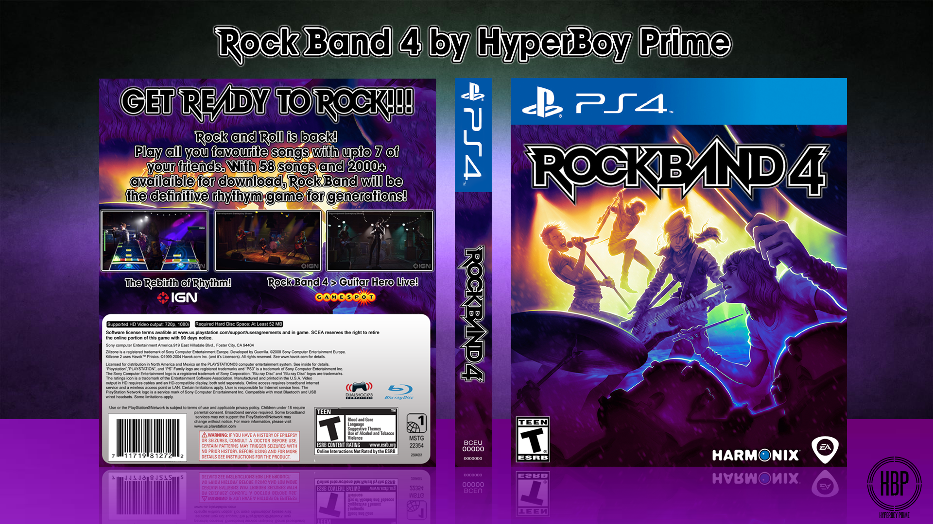 Rock Band 4 box cover