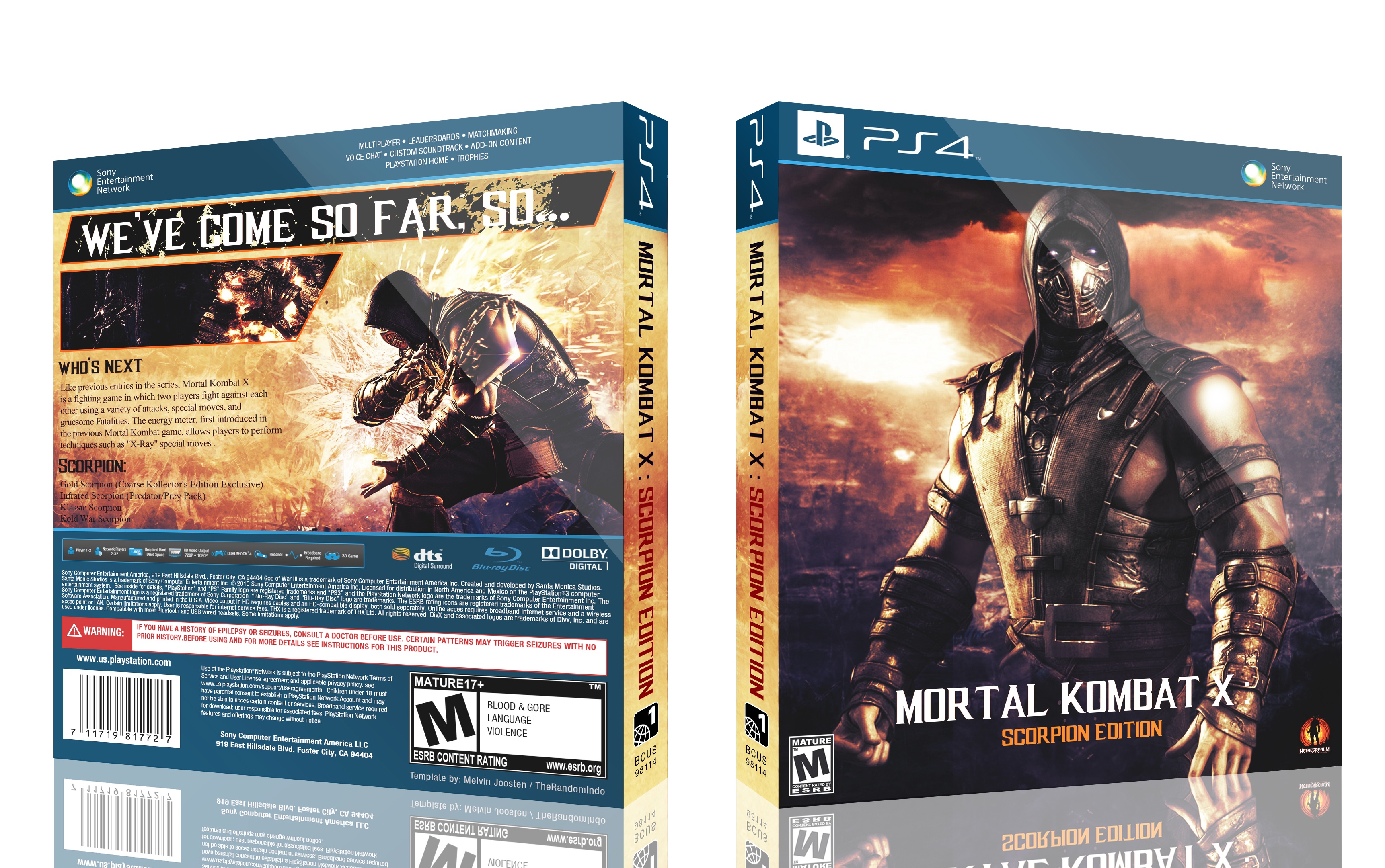 Mortal Kombat X : Scorpion Edition box cover