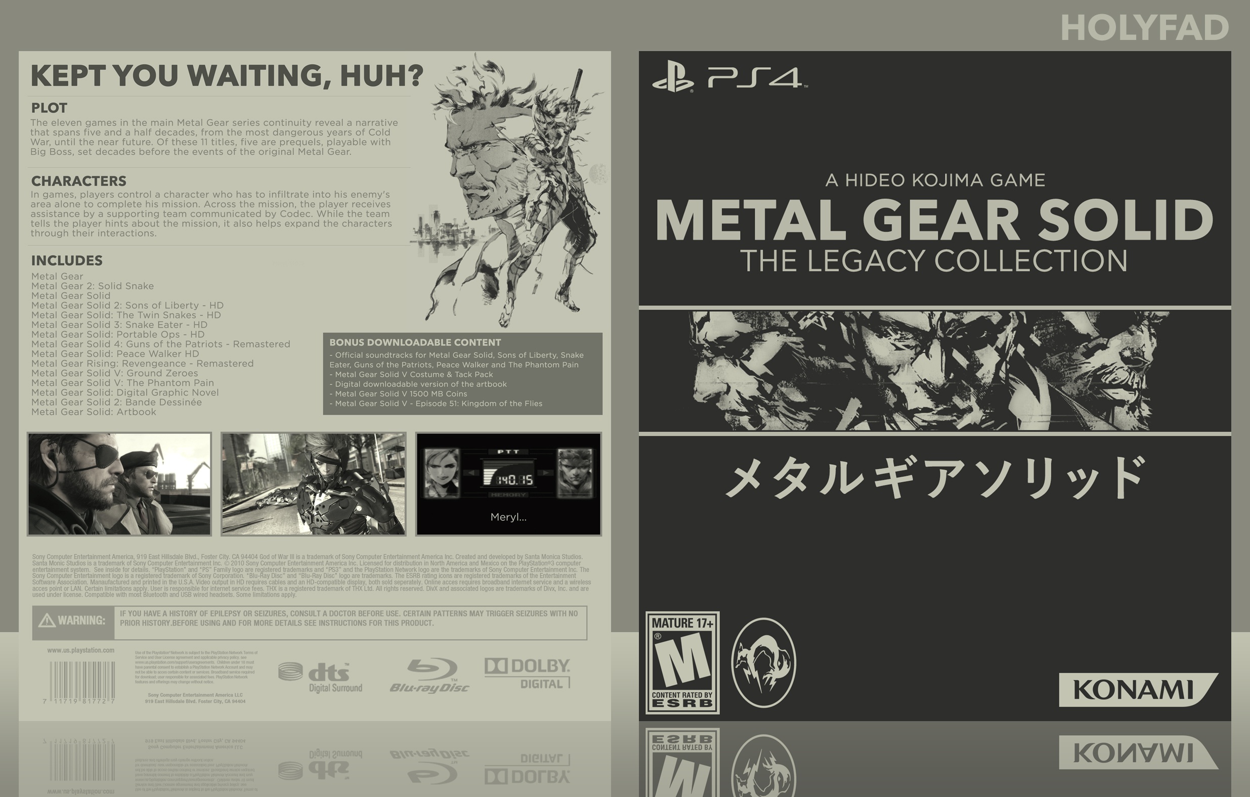 Metal Gear Solid: The Legacy Collection box cover