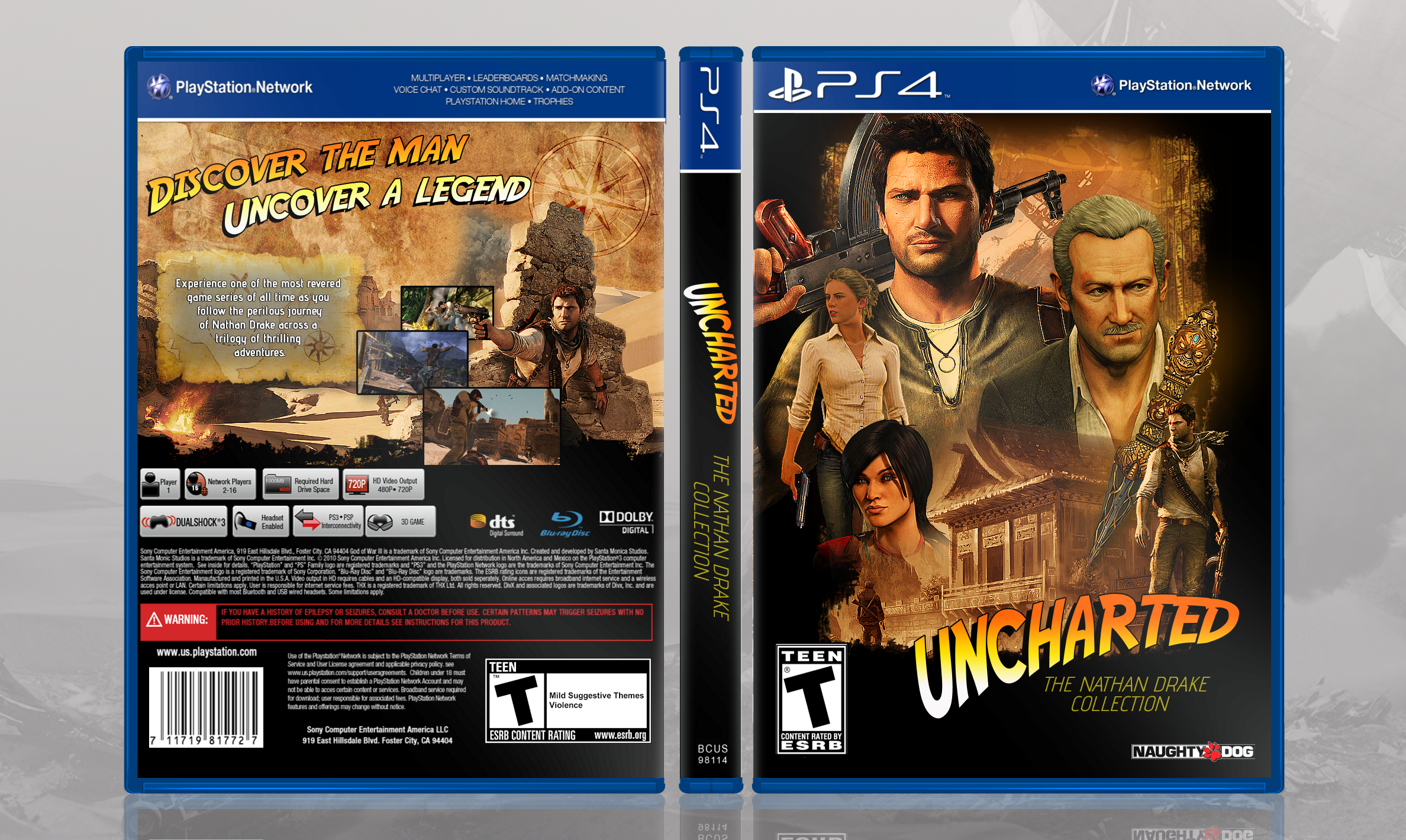 Uncharted: The Nathan Drake Collection box cover