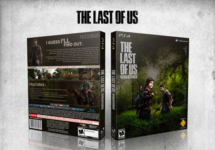 The Last Of Us Remastered Playstation 4 Box Art Cover By Ajay