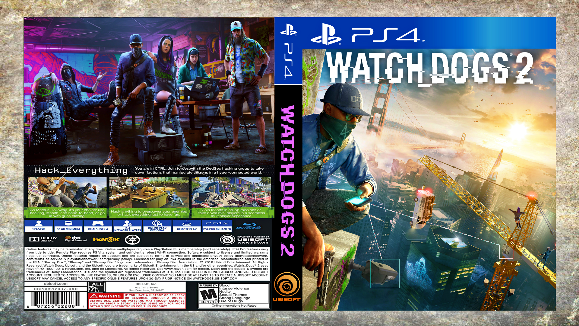 Watch Dogs 2 box cover