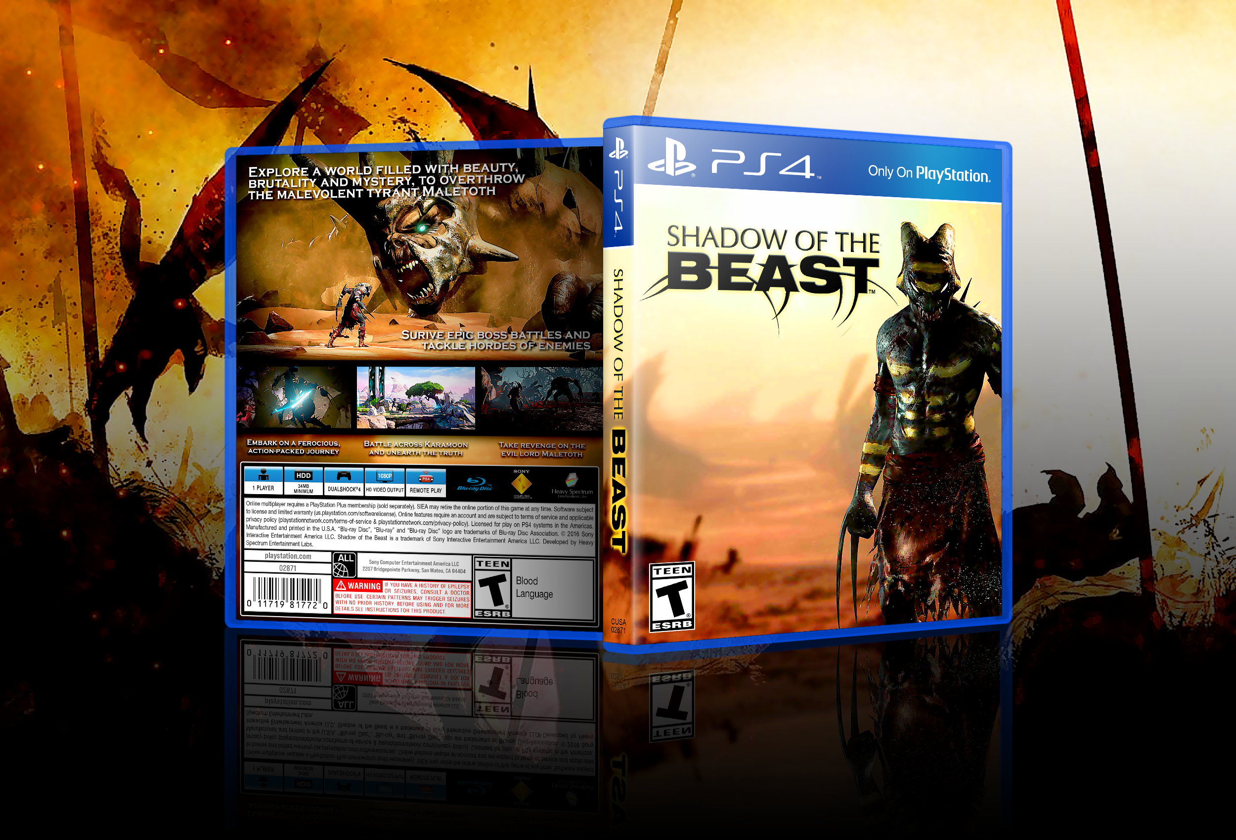 Shadow of the Beast box cover