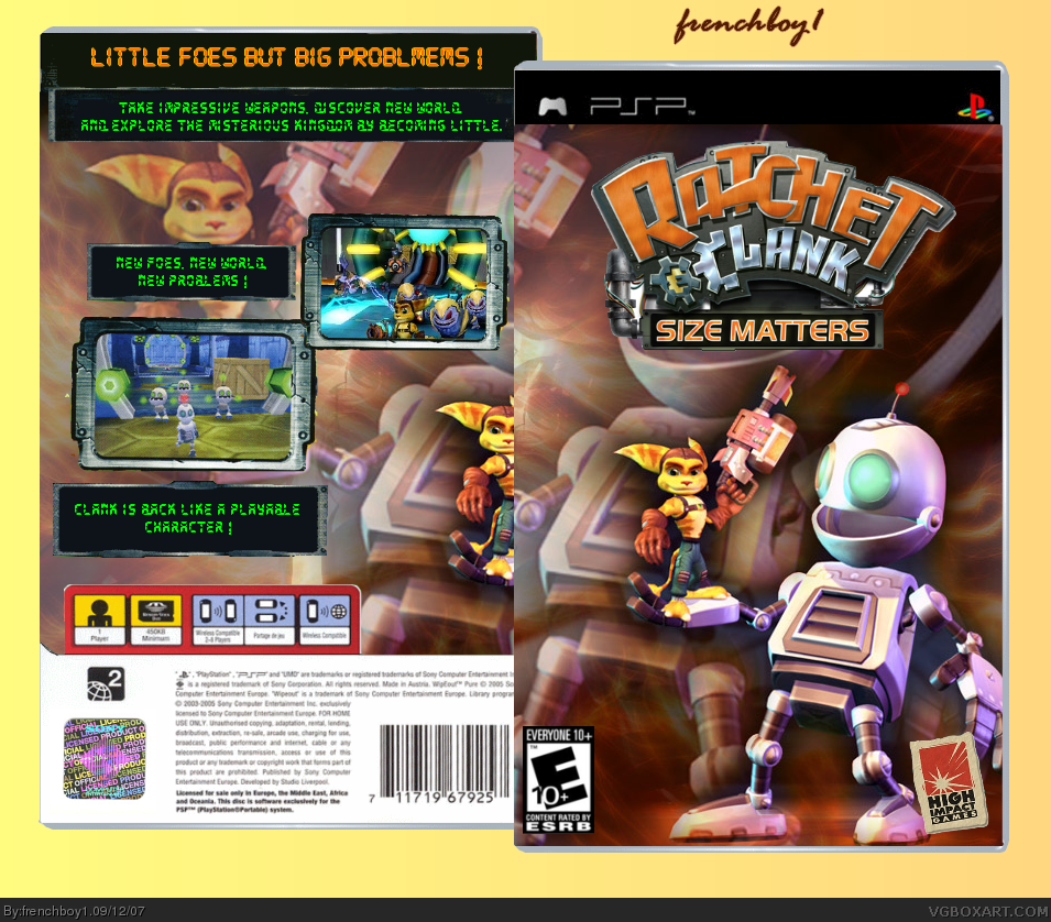 Ratchet & Clank: Size Matters box cover