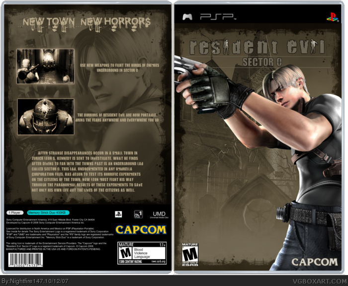 Resident Evil: Sector 0 box art cover