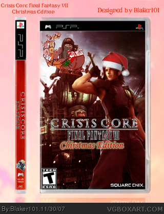 Crisis Core Final Fantasy VII Chrstmas Edition box cover