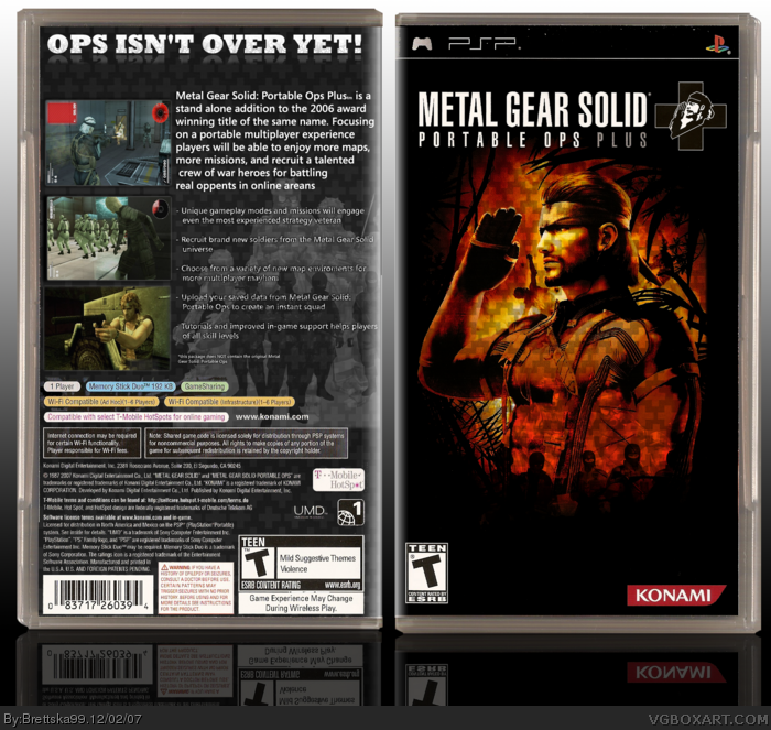 Metal Gear Solid: Portable Ops Plus box art cover
