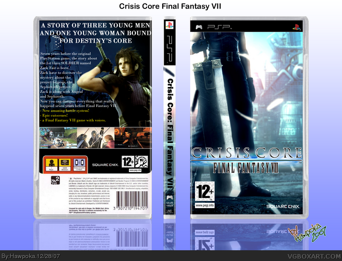 Crisis Core Final Fantasy VII box art cover