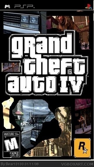 Grand Theft Auto Iv Portable Edition Psp Box Art Cover By Bear