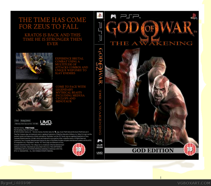 God of War: The Awakening box art cover