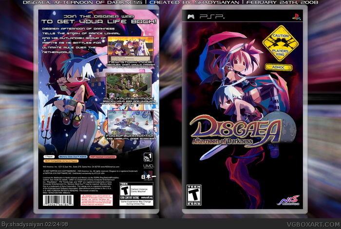 Disgaea: Afternoon of Darkness box art cover