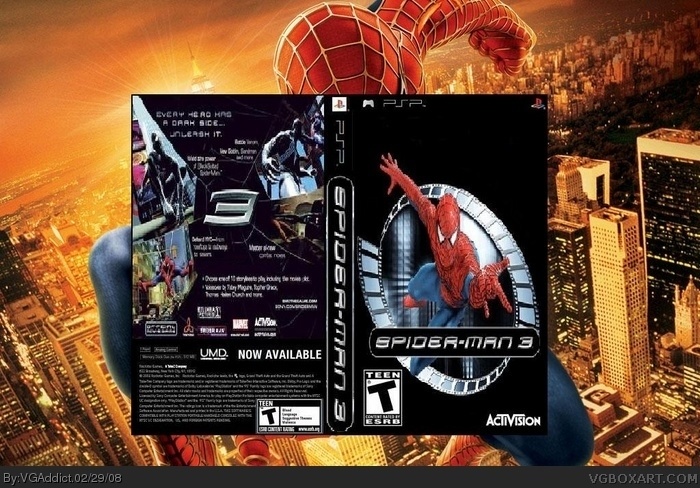 Spiderman 3 box art cover