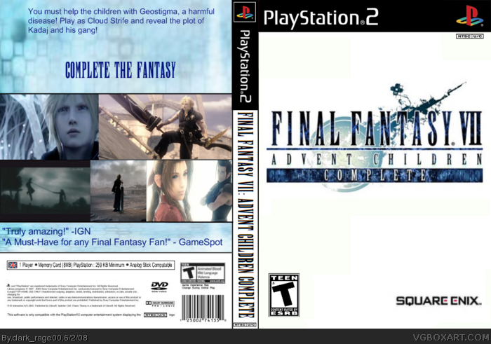 Final Fantasy VII: Advent Children Complete box art cover