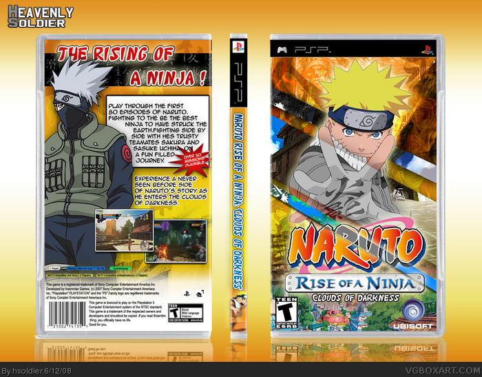 Naruto Rise Of A Ninja: Clouds Of Darkness box art cover