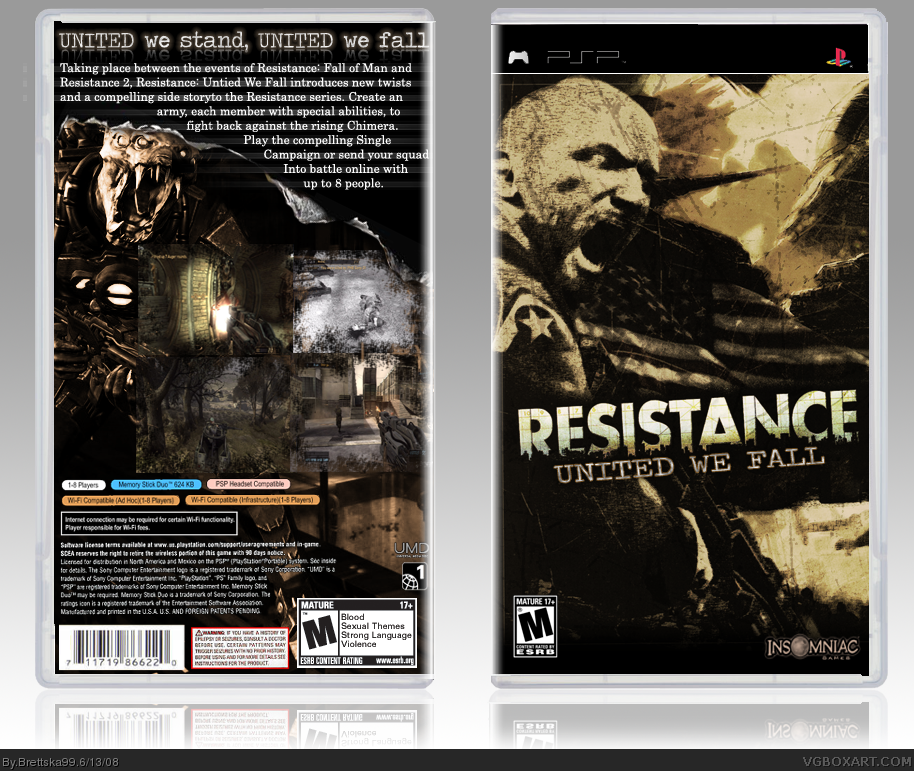 Resistance: United We Fall box cover