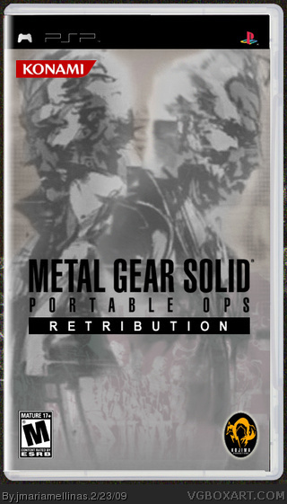 Metal Gear Solid Portable Ops - Retribution box cover