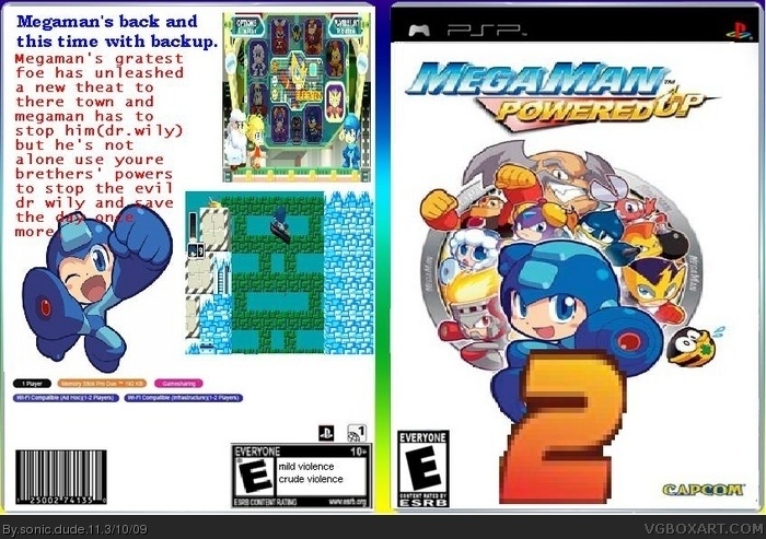 Megaman Powered Up 2 box art cover