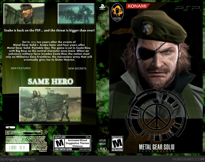 Metal Gear Solid: Peace Walker box art cover