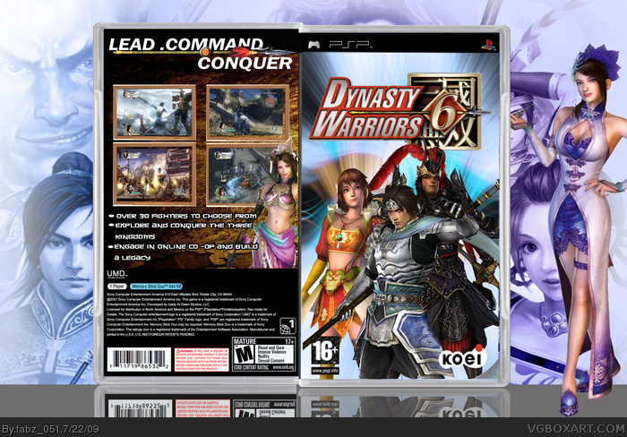 Dynasty Warriors 6 box art cover