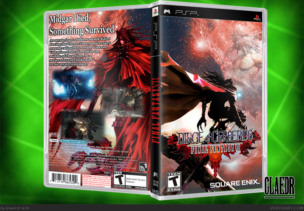 Dirge of  Cerberus: Final Fantasy VII box cover