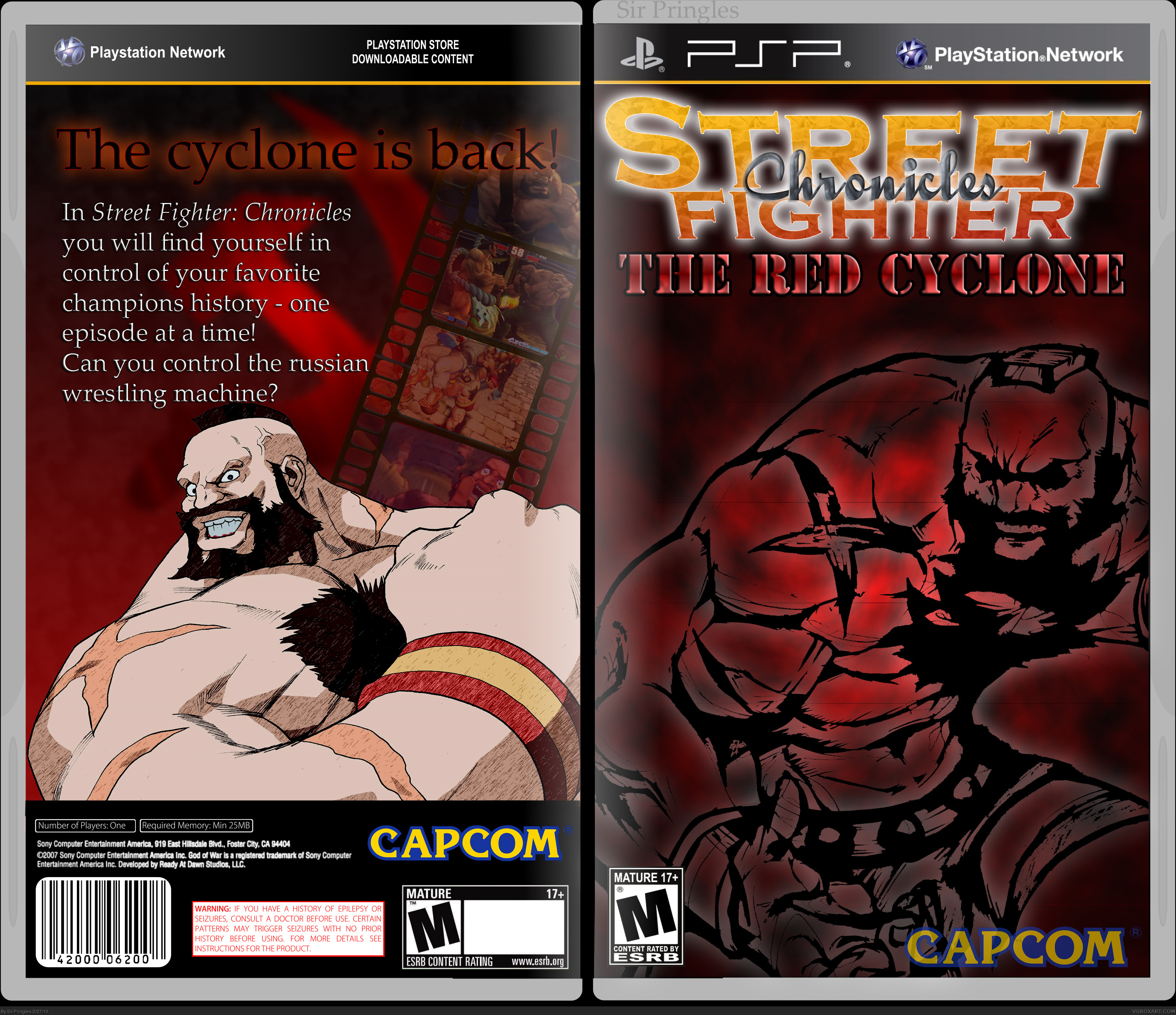 Street Fighter Chronicles: The Red Cyclone box cover