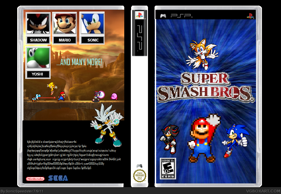 Super Smash Bros. PSP box cover