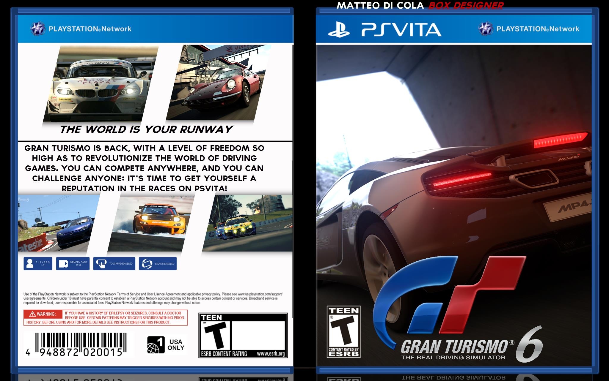 Gran Turismo 6 PSVita box cover