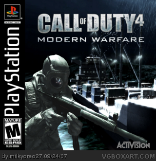 Call of Duty 4 : Modern Warfare box cover