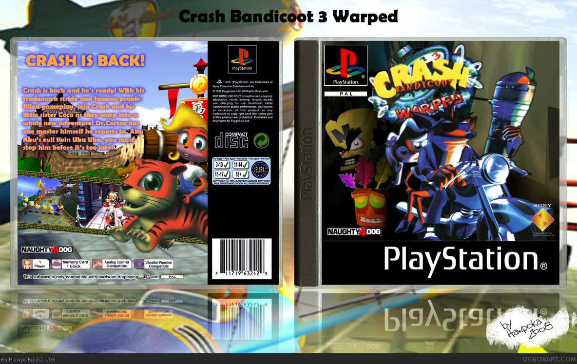 Crash Bandicoot: Warped box cover