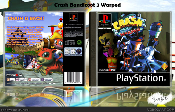Crash Bandicoot: Warped box art cover