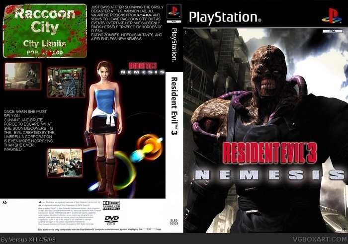 Resident Evil 3: Nemesis box art cover
