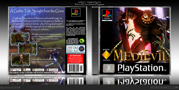 Medievil box art cover