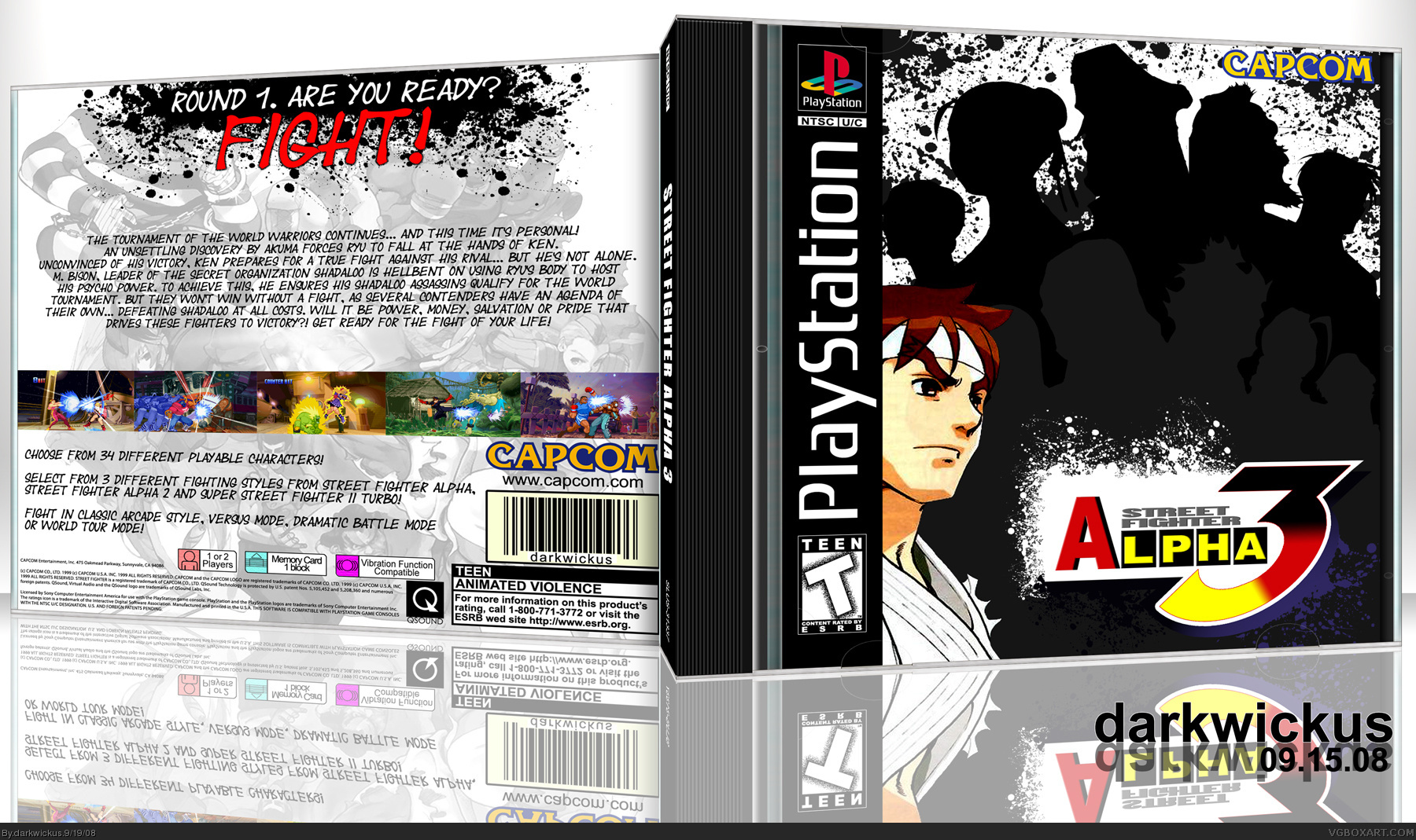 Street Fighter Alpha 3 box cover
