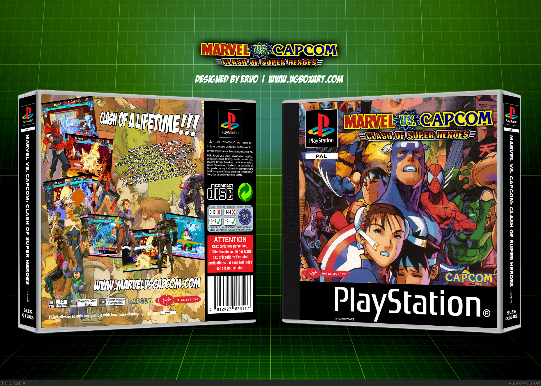 Marvel vs. Capcom: Clash of Super Heroes box cover