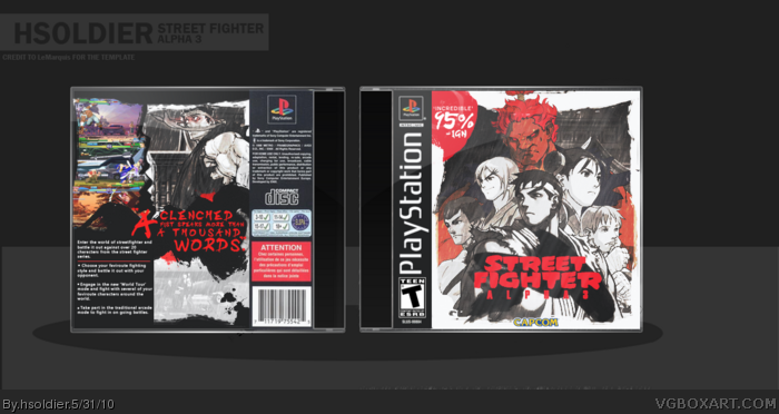 Street Fighter Alpha 3 box art cover