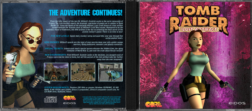 Tomb Raider III: The Lost Artifact box cover