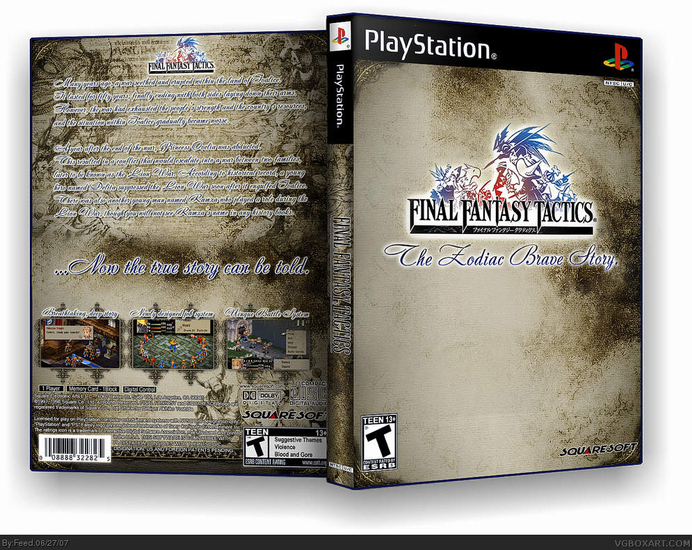 Final Fantasy Tactics box cover