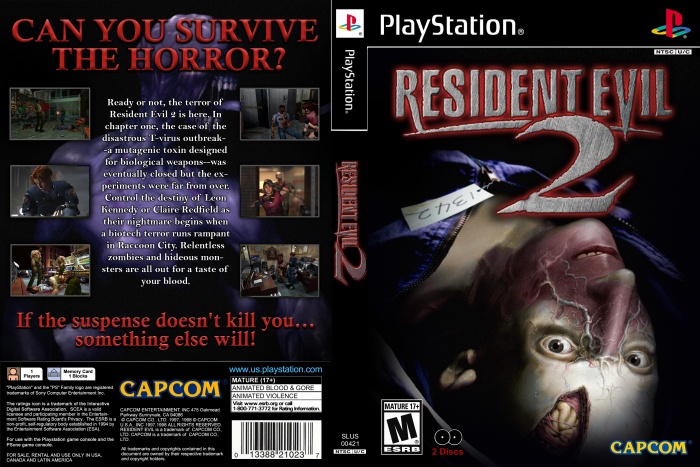 Resident Evil 2 box art cover