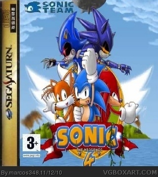Sonic 4 Saturn box cover